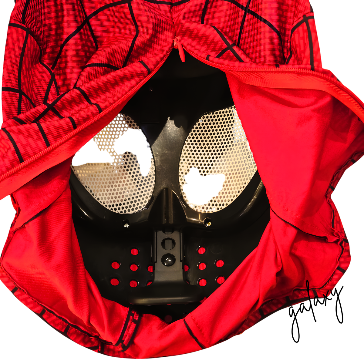 Spider Style Moving Eyes Mask with Jaw Control | Adjustable Eye Expression Cosplay Helmet