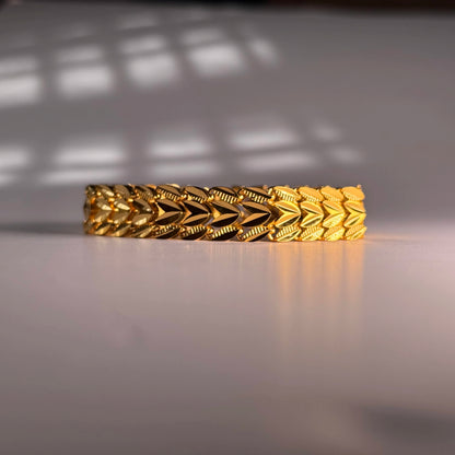 22kt Gold Coated Men's Bracelet – Premium Finish, Durable, Stylish, and Skin-Friendly Wrist Accessory