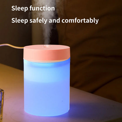 Humidifier for Bedroom – 200ML Car SD11 Mini USB Colorful Cup Humidifier, Silent, Portable & Air Purifier