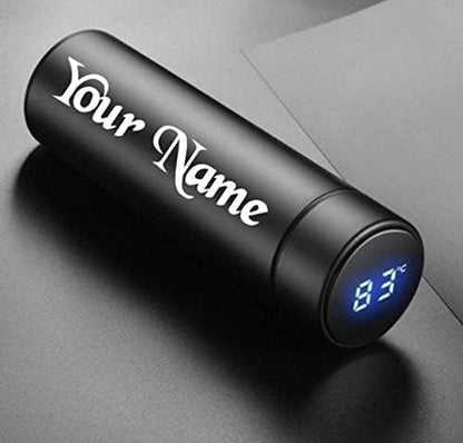 Personalized Temperature Bottle with LED Display – Custom Name Engraving, Smart Insulated Flask