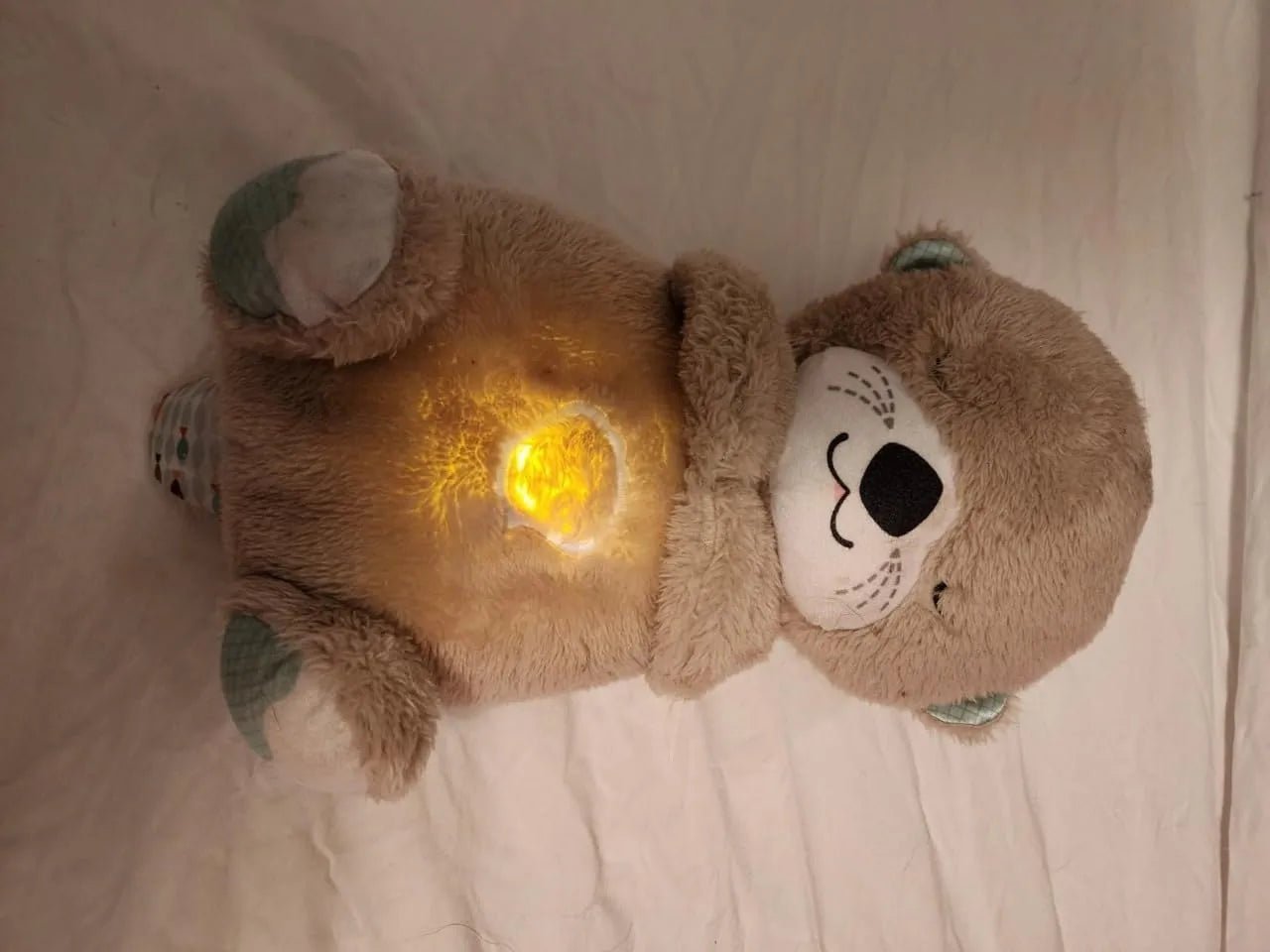 👉 Breathing Teddy Bear – Soft Plush Toy with Music, Lights & Soothing Motion - GALAXY STORE