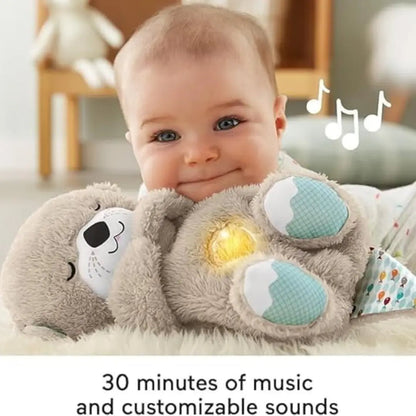 👉 Breathing Teddy Bear – Soft Plush Toy with Music, Lights & Soothing Motion - GALAXY STORE