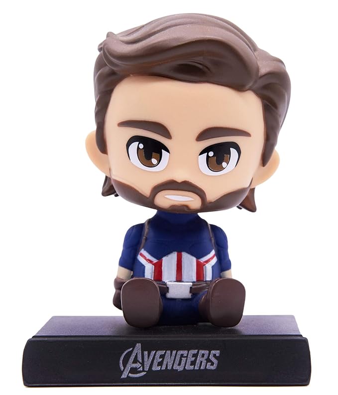 🛡️ Captain America Bobblehead Toy – Must-Have Collectible for Marvel Fans!