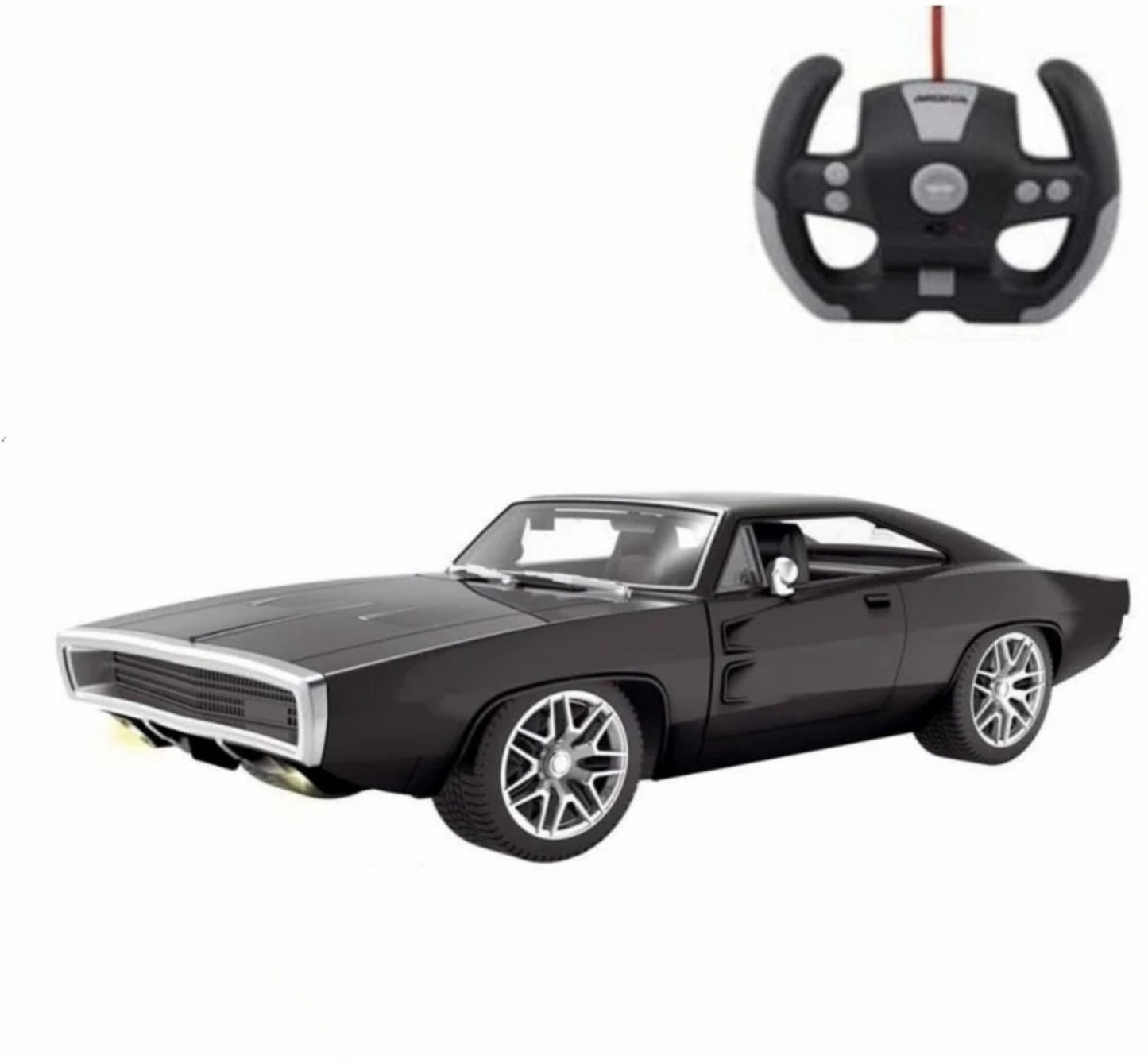 Dodge RC Car Black Colour | High-Speed Remote Control Racing Car for Kids & Adults