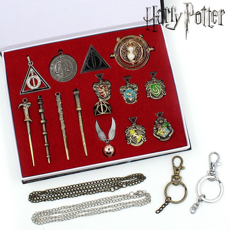 New 14 PCS Harry Potter wand Magical wands rings necklace decorate Gift cosplay