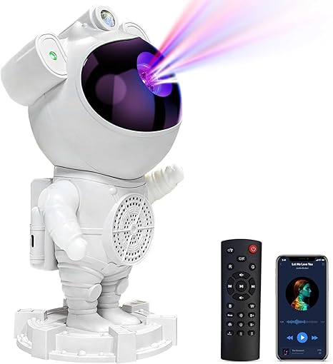Bluetooth Astronaut Galaxy Projector Night Light