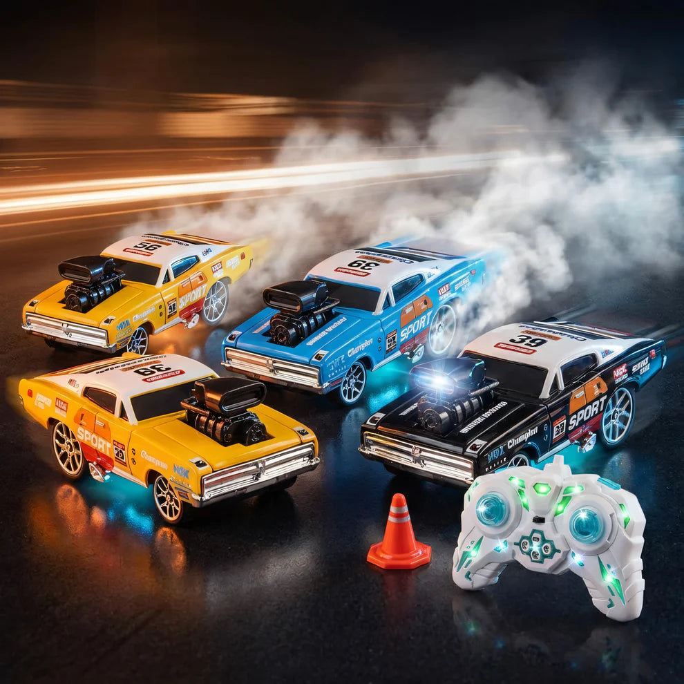 Alloy Remote Control Metal Drift Car | 1:64 Scale | Mini High-Speed Racer