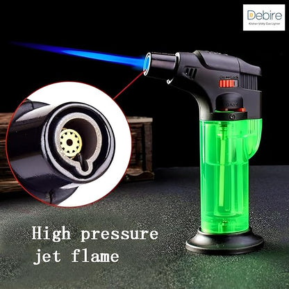 Jumbo High Jet Flame Lighter – Refillable Butane Torch, Windproof & Adjustable Flame for Outdoor & Kitchen Use