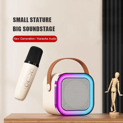 Mini Speaker with Mic – Portable Bluetooth Speaker for Calls, Music & Karaoke | Crystal Clear Sound & Deep Bass