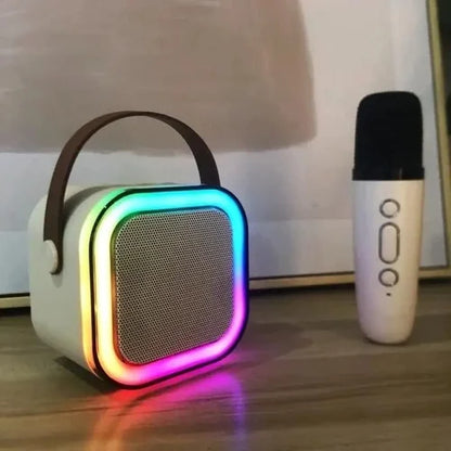 Mini Speaker with Mic – Portable Bluetooth Speaker for Calls, Music & Karaoke | Crystal Clear Sound & Deep Bass