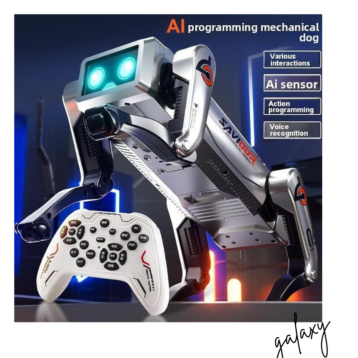 Programmable RC Robot Dog | 2.4 GHz | LED Eyes & Sound