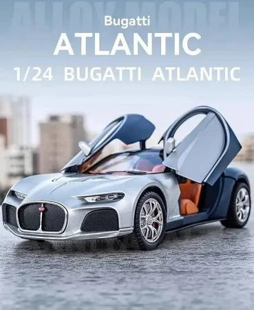 Bugatti Atlantic Die-Cast Model Car – Premium Metal Body, 1:24 Scale Classic Collectible Toy