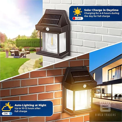 Ultra-Bright Solar Outdoor Light – Waterproof LED Security Lamp with Motion Sensor & Auto Charging