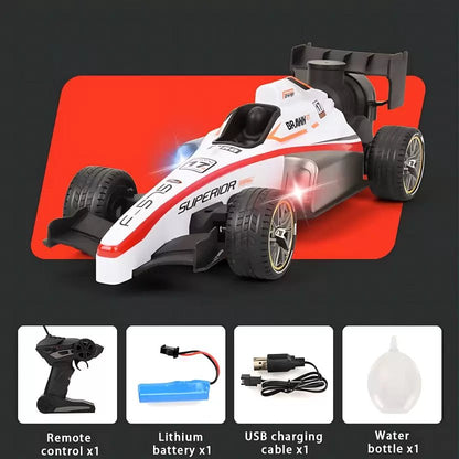 TOIGEN Formula 1 Remote Control Racing Car | High - Speed RC Car with Light & Flame Spray | Rechargeable F1 Racing Car for Kids & Adults - GALAXY STORE